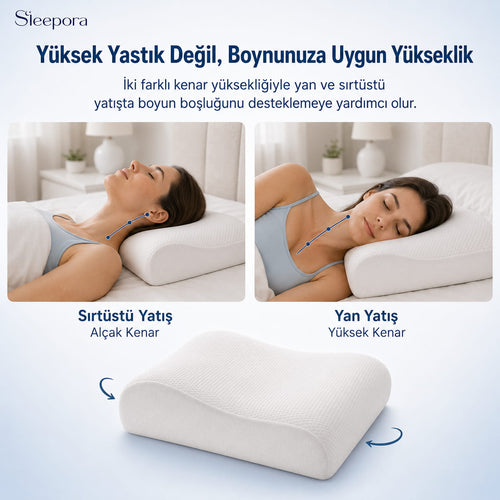 Sleepora™ Ortopedik Visco Boyun Yastığı